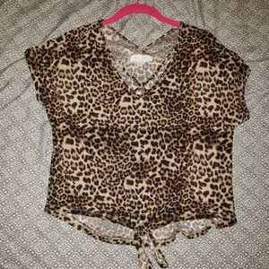 Cheetah crop top